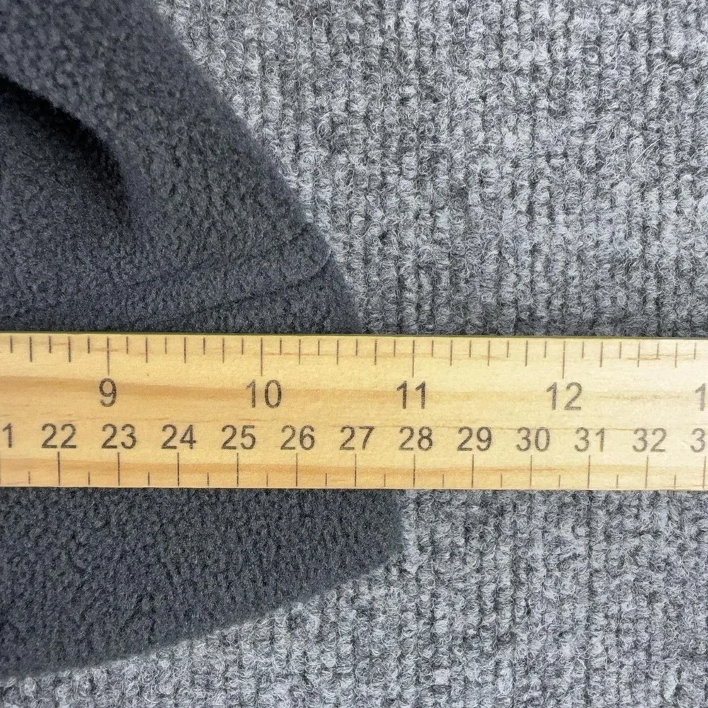 The North Face Hat Beanie Mens L Gray Polartec Fleece Made USA Winter AHJQ